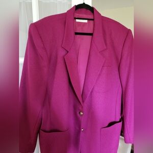 Liz Claiborne Inc Purple Wool Blazer Women's Size 20